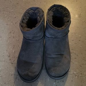 Grey Mini Ugg Australia Boots